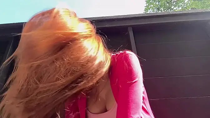 Italian MILF with long hair and big tits gets fucked in the outdoors