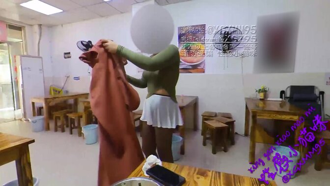 ITLE: Public Wife Seduction in a Transparent Top and Short Skirt