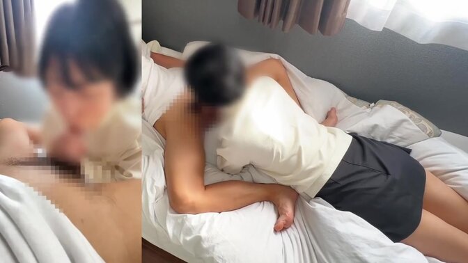 Jap amateur girlfriends get blown jobs in a playful situation - `Where's