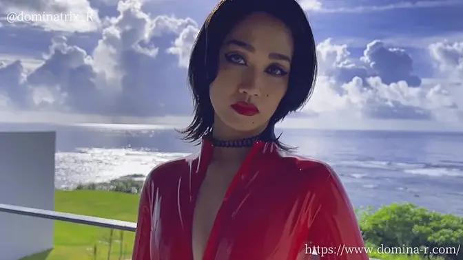 Japanese Celeb Goddess dominates in latex catsuit