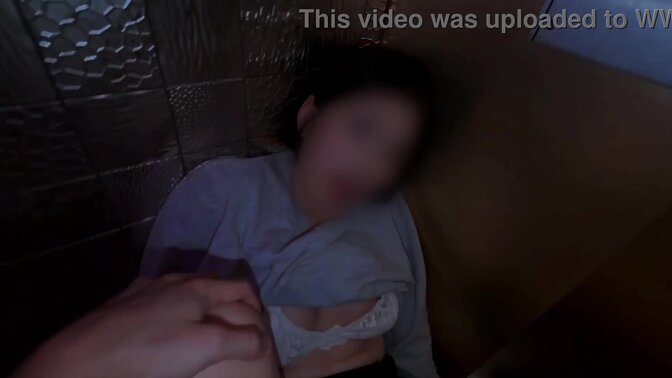 Japanese Friend Gives Handjob and Blowjob on Escalator