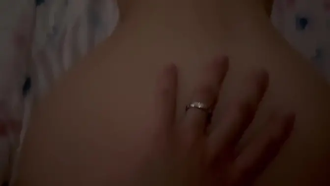 Japanese office lady with pink pussy in loving backseat sex