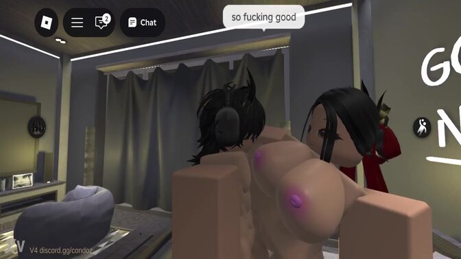 Japanese schoolgirl gets a hand and a mouthful in Roblox game