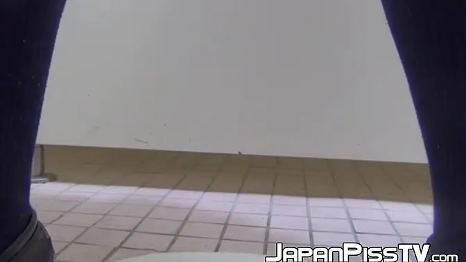 Japanese schoolgirls rub their hairy pussies in school toilet