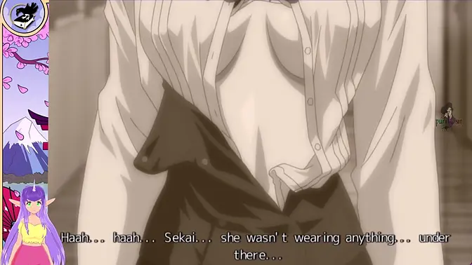 Japanese Vtuber gives hot blowjob to gamer in schoolgirl outfit