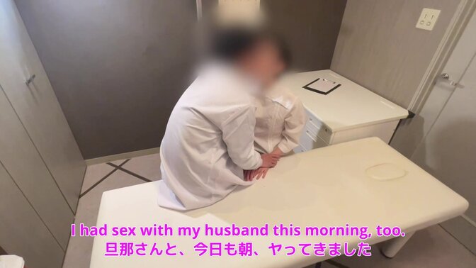 Japanese wife gets cuckolded while husband listens to milf's dirty talk