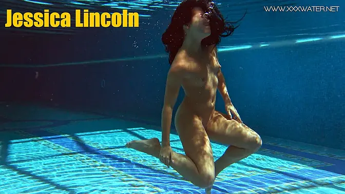 Jessica, hot Russian babe, seduces producer at the pool