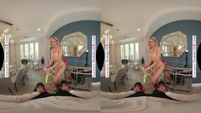 Kenzie Anne wraps her body around big cock in reverse cowgirl