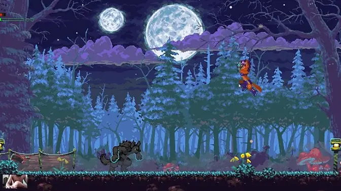 Kincaid fucks a sexy werewolf girl in a public furry game