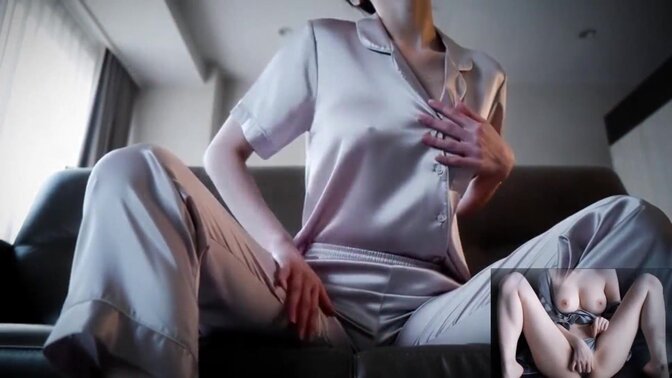 Korean AI-generated girlfriend attempts to give a blowjob but fails, while