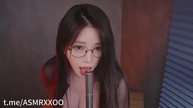 Korean seductress boss falls in love and shows her big tits