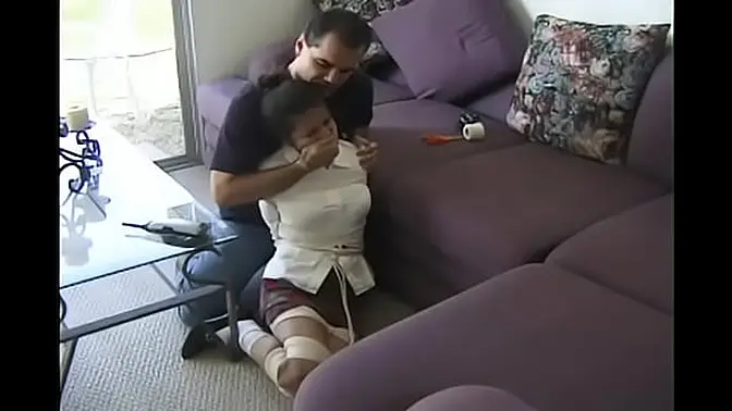 Latina beauty in sensual bondage