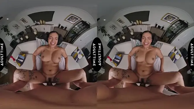 Latina beauty Maya Farrell deepthroats then rides your dick POV