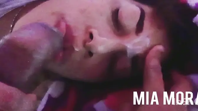 Latina bombshell Cory Chase eats ass and gets cum shot on her face