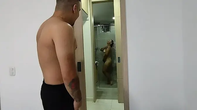 Latina neighbor seduces and deepthroats big white cock