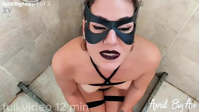 Latina teen drinks 10 liters of own piss, humiliated by big cock