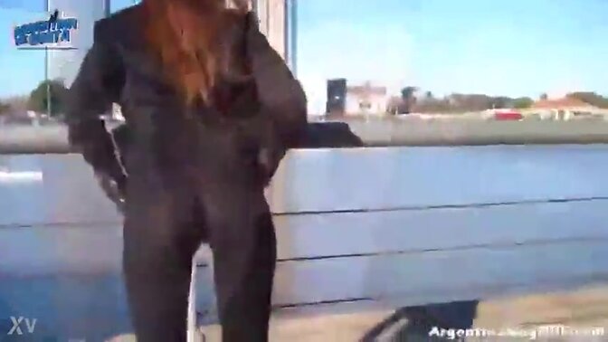 Latina women show off their perky asses in public 