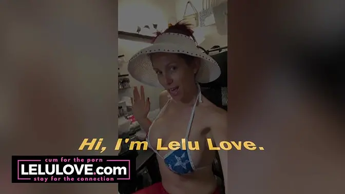 Lelu Love Nude Mirror Vlog: Car-Wash Boob Flash, Bikini & Rhinestone Heels Show, Red-Nail Foot Tease