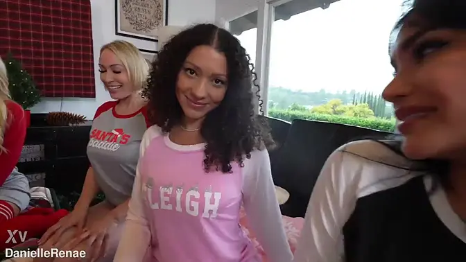 Lesbian Christmas Orgy Gift Exchange