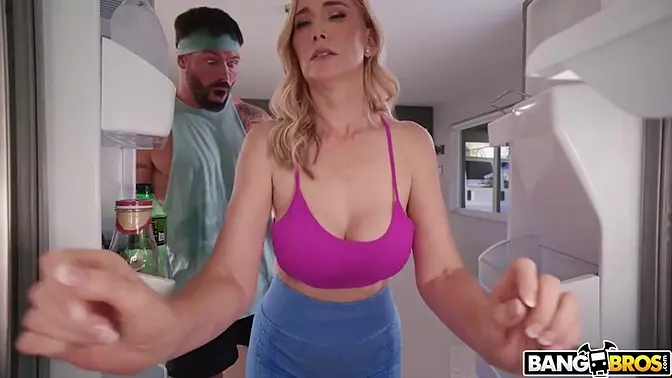 Lilly James works out and gets fucked hard