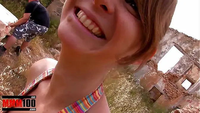 Little red head takes anal fucking