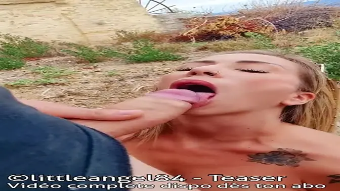 Littleangel84: Outdoor French Slut Gets Her Ass Fucked Hard by a Huge Stranger's Cock