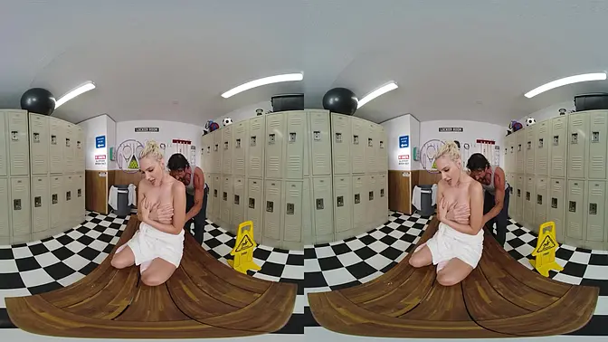 Locker room conquest with Kenna James