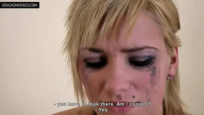 Lovely amateur slut gets fingered and learns to suck