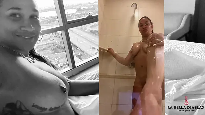 Lucky day for a stepson: Step mom's huge, enormous ass and barely covered solo tits