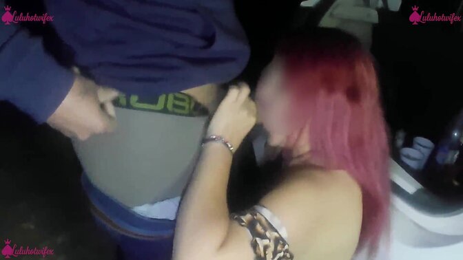 Luluhotwifex - Dogging in the car after a party with a stranger ends in a creampie