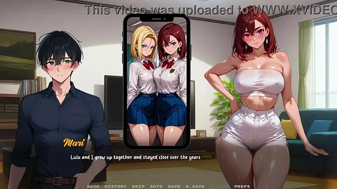 Mari's Friend Lulu Teaches Liam About Lesbian Love and Big Tits