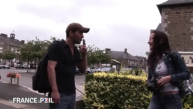 Mature blonde gets nasty double penetration outdoors