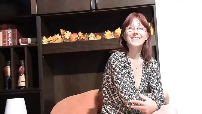 Mature German redhead slut loves thick cock