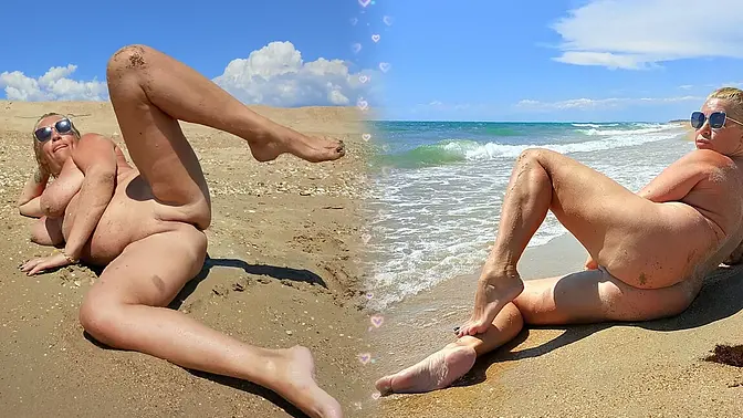 Mature Russian MILF gets anal fucked on the beach
