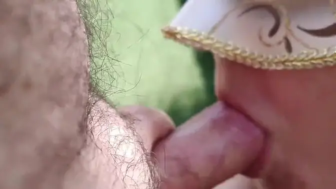 Mature wife in lingerie masturbates while her young lover watches