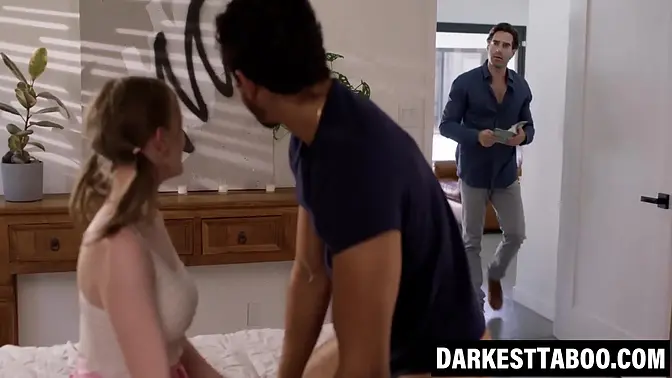 Melody Marks: Teen blonde spitroasted and deepthroated