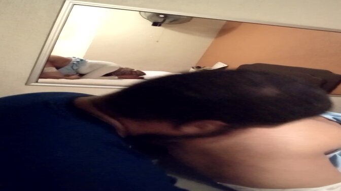 Mexican Latina enjoys black man's big booty