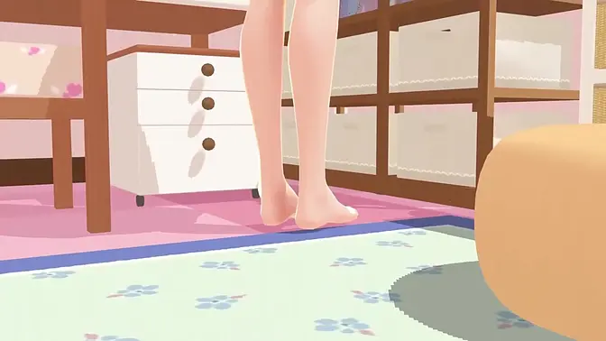 ?Mia? Anime school girl gravure in her rooms ?A sailor school uniform?