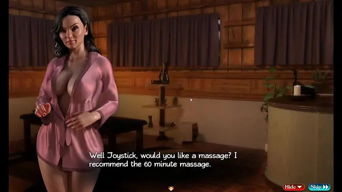 Milf and teen harem fucked by huge cock in 3D visual novel