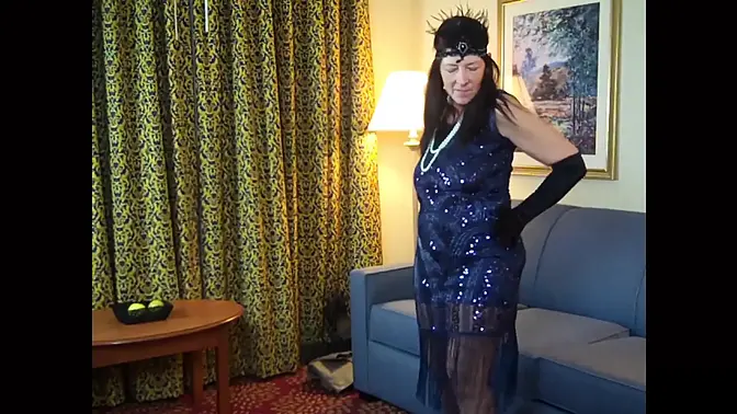 MILF Grandma Deep Throats Black Dick in Gentleman's Bedroom