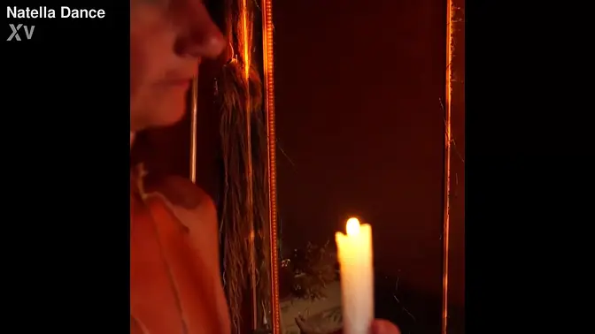 MILF next door shows off her amateur skills in the mirror