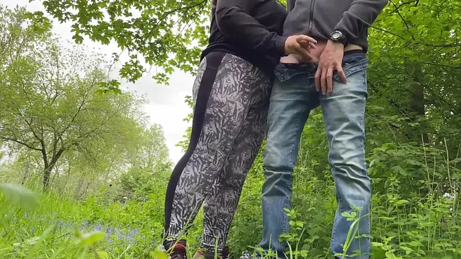 MILF takes big cock in public, covered in cum