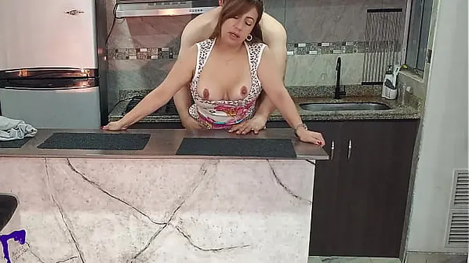 MILF wife teases and gets fucked hard, big cock creampie