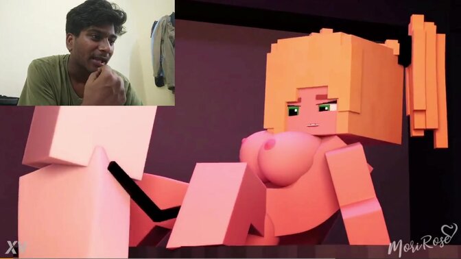 Minecraft-themed compilation of hardcore sex games and reactions