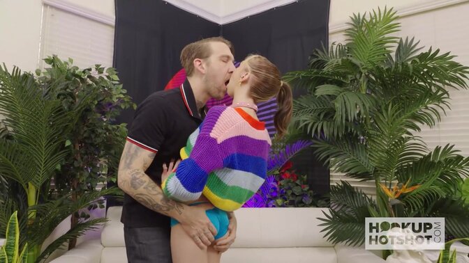 Model sucks and gets screwed by big cock with ink