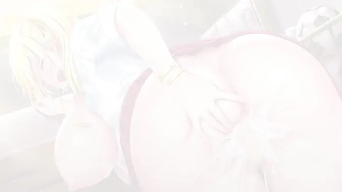 Ms Mary gets serviced by animated Japanese game characters