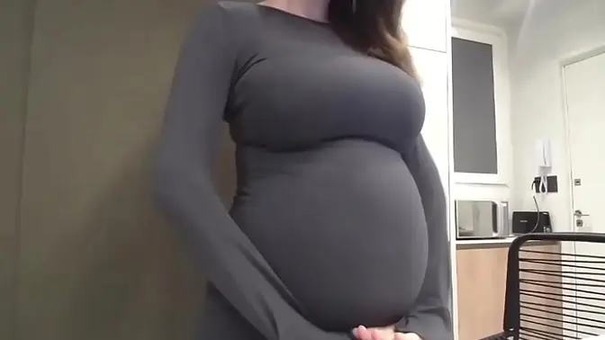 My beloved stepmom plays with her big milky tits