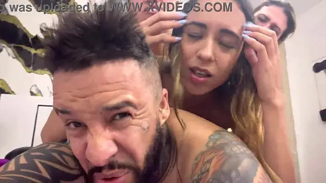 My College Orgy: Tanned White Girl Gostosa Gets Double Stuffed