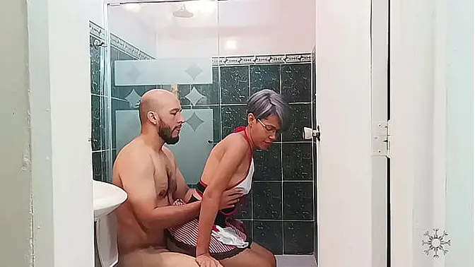 My girlfriend caught me wearing only a towel and lost control What a  story!