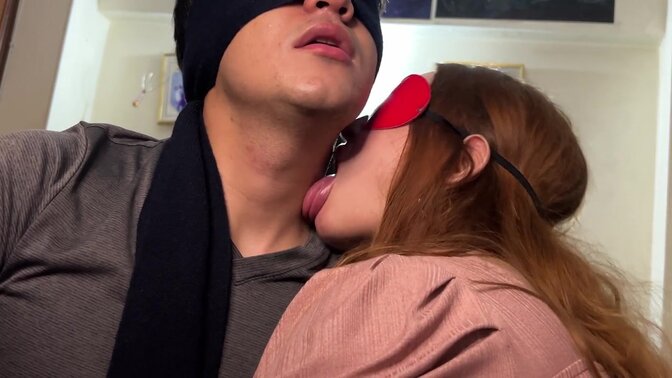 My hot little sister steps up for a horny make-out session 